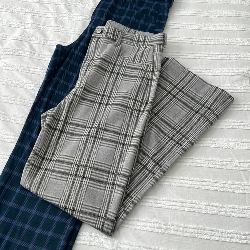 Plaid Stretch Pants